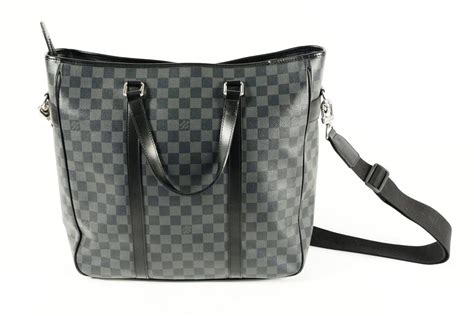 black and gray louis vuitton bag|louis vuitton black checkered bag.